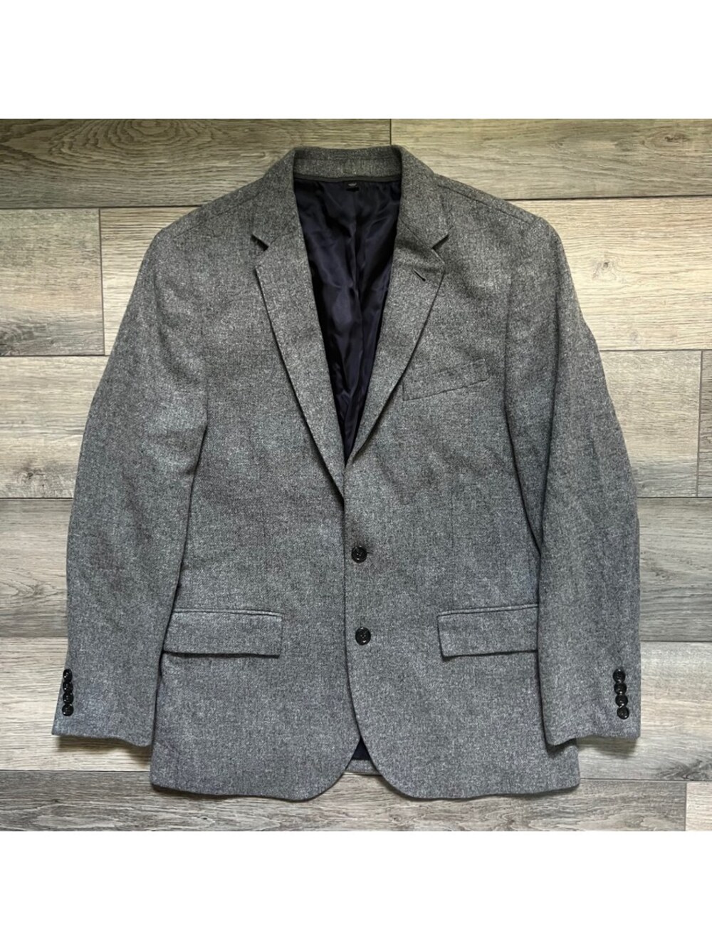 J.Crew Men's 40R Ludlow Blazer Gray Sport Coat Jacket Moon Yorkshire Tweed